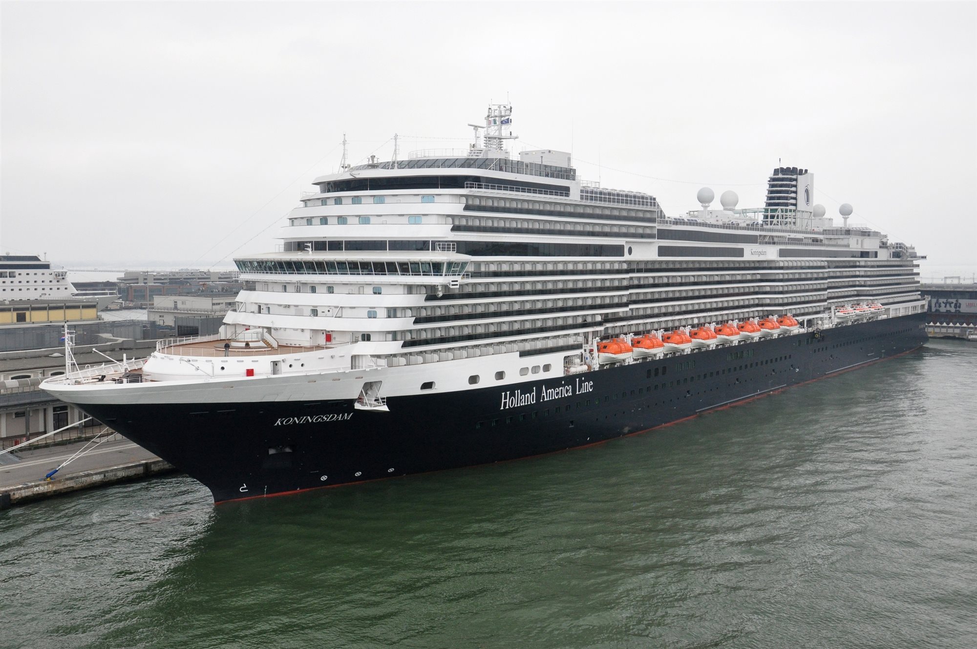 Holland America Line ship Rotterdam in a Norwegian fjord